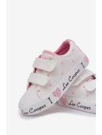 Trampki Dziewczęce Na Rzepy Lee Cooper LCW-25-02-3264K Białe Trampki Dziewczęce Na Rzepy Lee Cooper LCW-25-02-3264K Białe