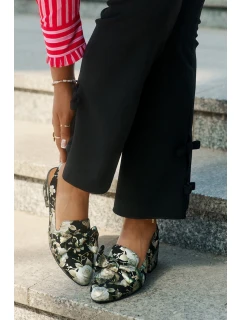 Kožené Lodičky S A Mašlí Černé model 21694748 - Maciejka