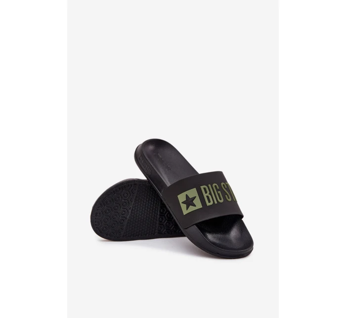 Klapki Męskie Big Star SS174359 Czarne