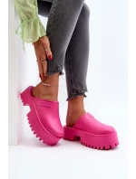 Dámské žabky na masivní podrážce Big Star model 20434757 Fuchsia - Big Star Shoes Dámské žabky na masivní podrážce Big Star model 20434757 Fuchsia - Big Star Shoes