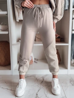 Dámske tepláky ELEGRA moka FashionStreet UY2515