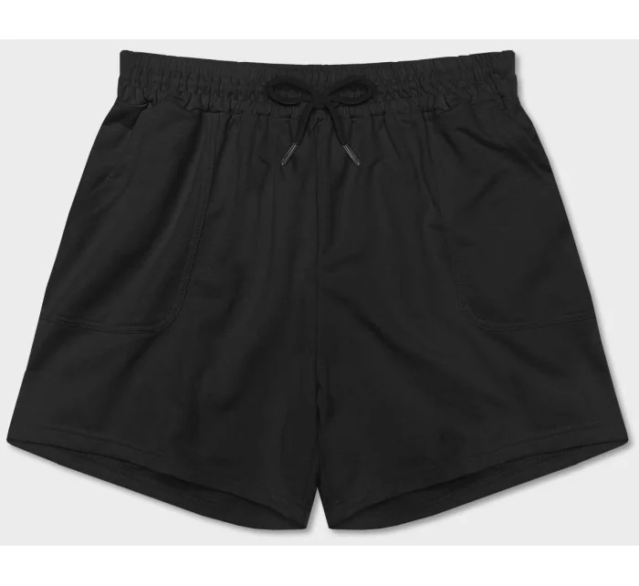Černé dámské teplákové šortky model 18378853 - J.STYLE Černé dámské teplákové šortky model 18378853 - J.STYLE