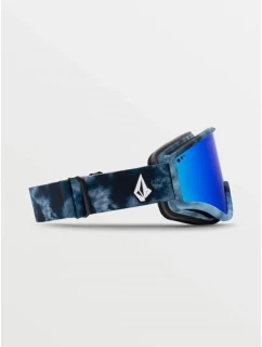 Dámske/pánske snowboardové okuliare Volcom YAE LAGOON TIE DYE/BLUE CHROME s UV ochranou v modrej farbe (VG0722110)