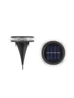 SOLÁRNE DISKOVÉ LAMPY PRE MONTÁŽ NA ZEM ALEBO NA STENU 2KS