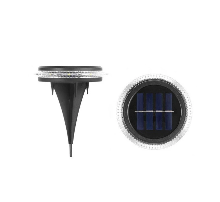 SOLÁRNE DISKOVÉ LAMPY PRE MONTÁŽ NA ZEM ALEBO NA STENU 2KS