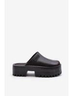 Damskie Klapki Na Masywnej Podeszwie Big Star NN274014 Czarne