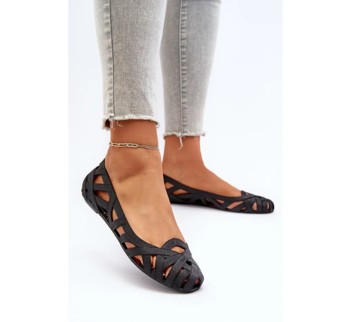 Dámské gumové baleríny černé model 21652104 - Boto