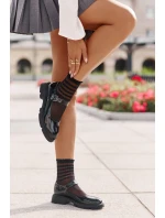 Lakierowane Półbuty Damskie Z Paskiem Czarne Vinceza 62179