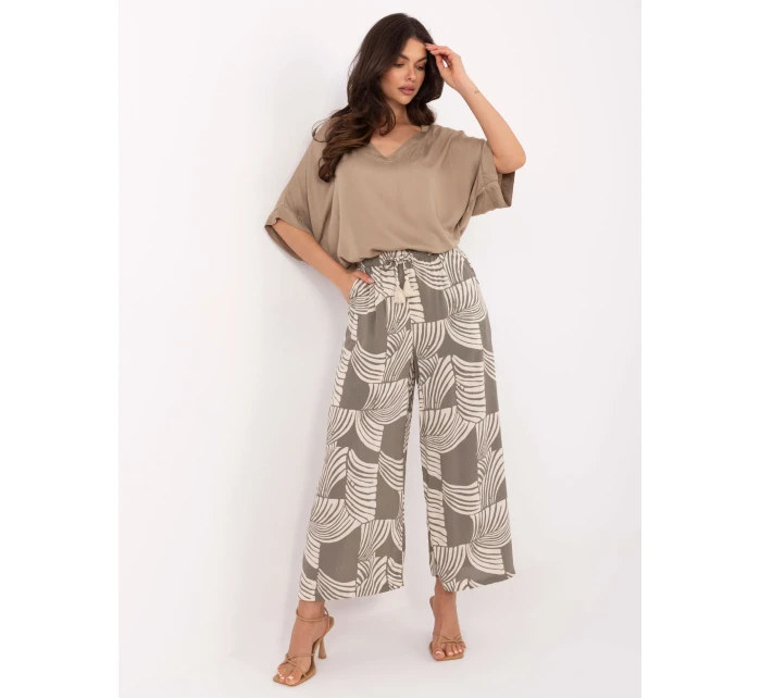 Nohavice D73771M62237G khaki