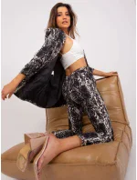 DHJ nohavice SP 13926 7.52P čierna a béžová DHJ nohavice SP 13926 7.52P čierna a béžová