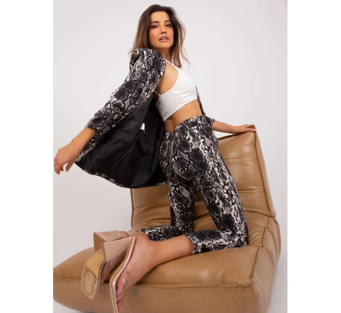 DHJ nohavice SP 13926 7.52P čierna a béžová DHJ nohavice SP 13926 7.52P čierna a béžová