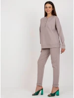 Komplet LK KMPL model 18633931 ciemny bezowy - FPrice Komplet LK KMPL model 18633931 ciemny bezowy - FPrice