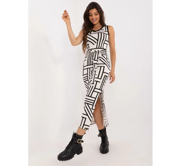 Sukienka LK SK model 20463720 ecru - FPrice Sukienka LK SK model 20463720 ecru - FPrice