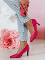 Dámské lodičky na vysokém podpatku fuchsia Dstreet model 21984522 - FashionStreet