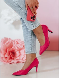 Dámské lodičky na vysokém podpatku fuchsia Dstreet model 21984522 - FashionStreet