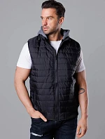 Pánska prešívaná mikina bez rukávov čierna (8M983-392)