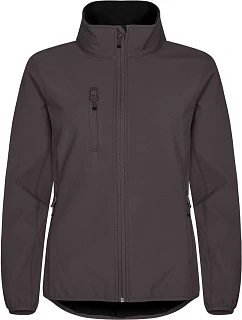 Clique Classic Softshell Jkt W Dámska 3-vrstvová softshellová bunda 67.0915 tmavošedá