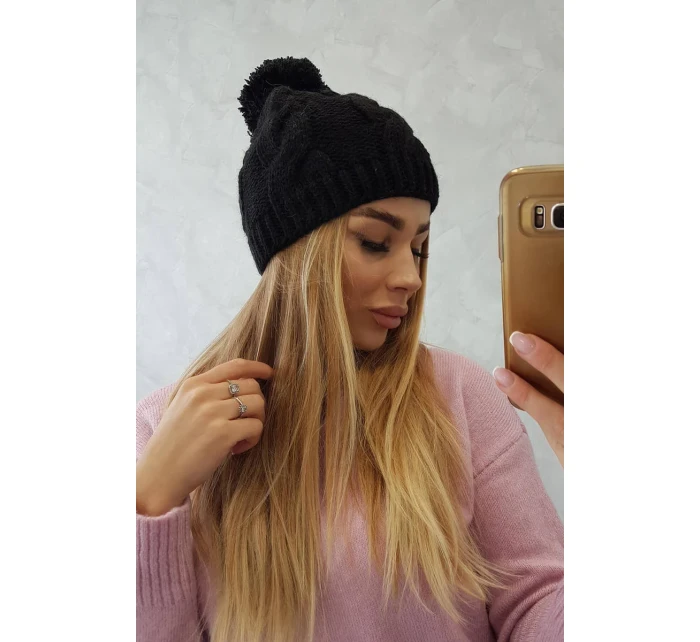 Fleecová čepice  černá model 18750925 - K-Fashion