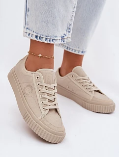 Nízké dámské tenisky Big Star model 22101556 béžové - Big Star Shoes