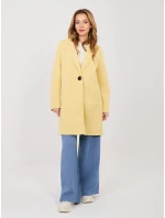 Płaszcz IT PL jasny żółty model 22013853 - FPrice Płaszcz IT PL jasny żółty model 22013853 - FPrice
