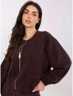 Mikina MJ BL H5034.19 tmavohnedá Mikina MJ BL H5034.19 tmavohnedá