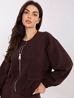 Mikina MJ BL H5034.19 tmavohnedá
