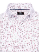 Biele pánske tričko s krátkym rukávom Dstreet KX1016