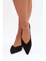 Dámske baleríny s prackou Tanelia - čierne