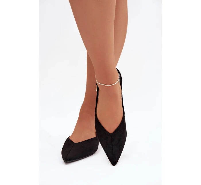 Dámske baleríny s prackou Tanelia - čierne