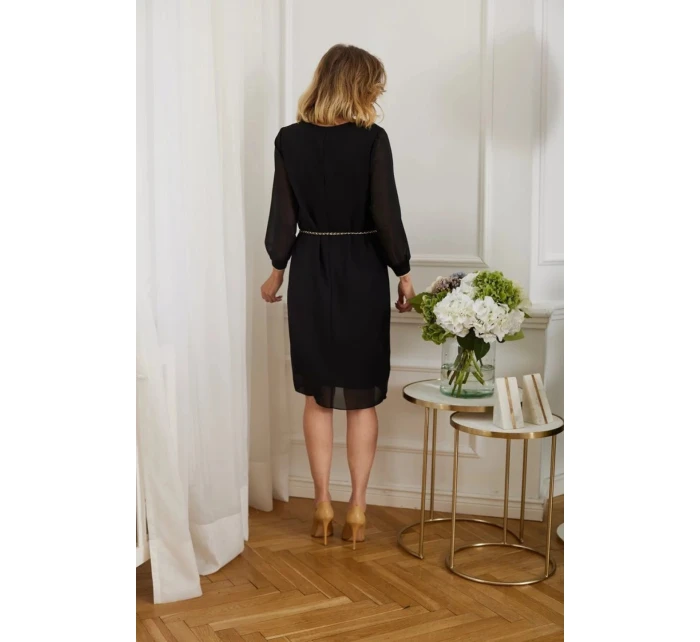 Dámské večerní šaty model 19382726 černé - La Aurora