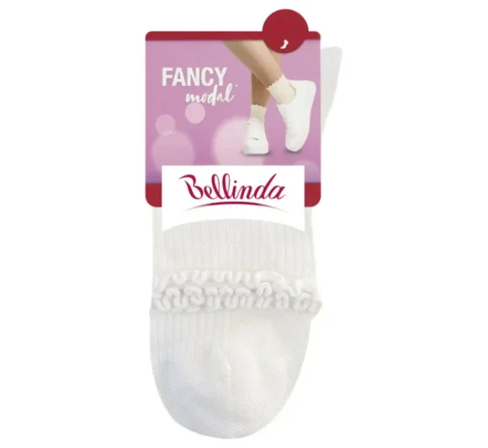 Dámske ponožky FANCY MODAL SOCKS - BELLINDA - biele