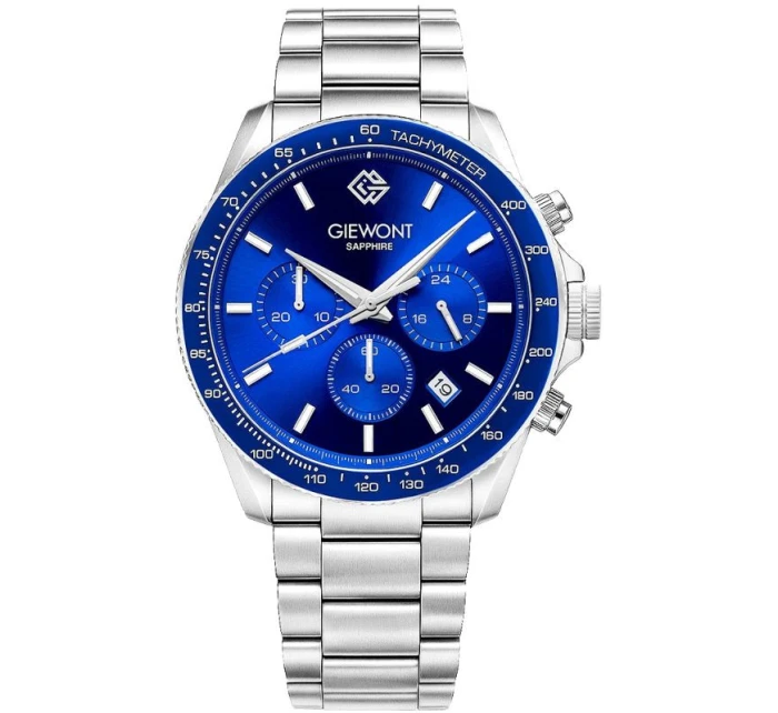Pánské hodinky Chronograph Sapphire Silver Blue model 21807573 - Giewont Pánské hodinky Chronograph Sapphire Silver Blue model 21807573 - Giewont