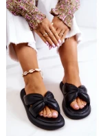 Dámské módní kožené pantofle Černá model 21581097 - S.Barski