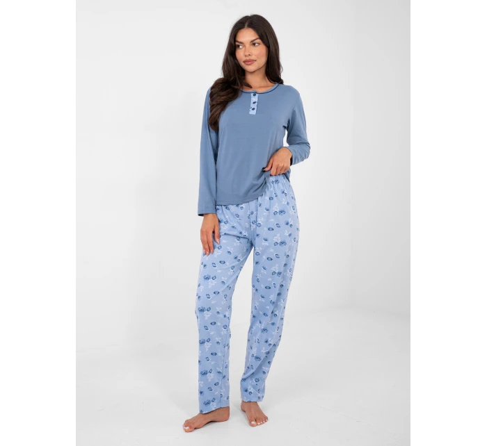 DU PI FP 007.69 sivomodré pyžamo