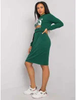 Šaty LK SK model 17355624 tmavě zelená - FPrice Šaty LK SK model 17355624 tmavě zelená - FPrice
