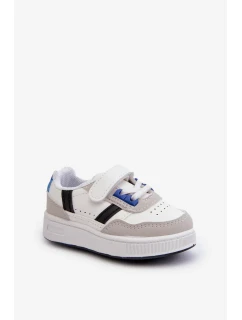 Klasická dětská sportovní obuv bílá a modrá model 20453562 - Kesi