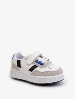 Klasická detská športová obuv Marlin biela a modrá
