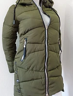 Dámska zimná bunda s kapucňou ty0136 zelená - Goodlooking