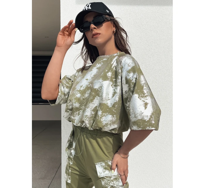 Dámský khaki set Dstreet model 21977117 - FashionStreet Dámský khaki set Dstreet model 21977117 - FashionStreet