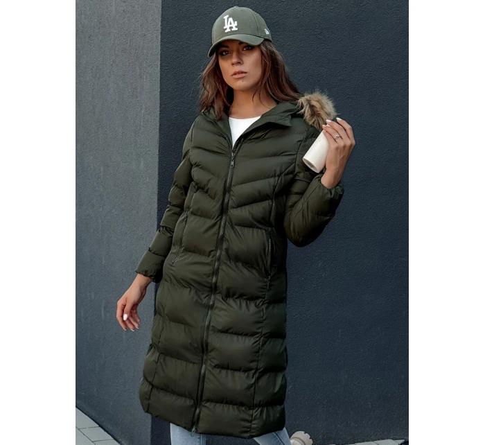 Dámský zimní kabát zelený Dstreet model 21978769 - FashionStreet