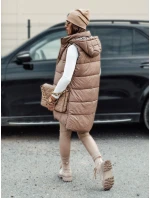 Dámská přechodná prošívaná vesta s kapucí oboustranná velbloudí Dstreet model 21980866 - FashionStreet Dámská přechodná prošívaná vesta s kapucí oboustranná velbloudí Dstreet model 21980866 - FashionStreet