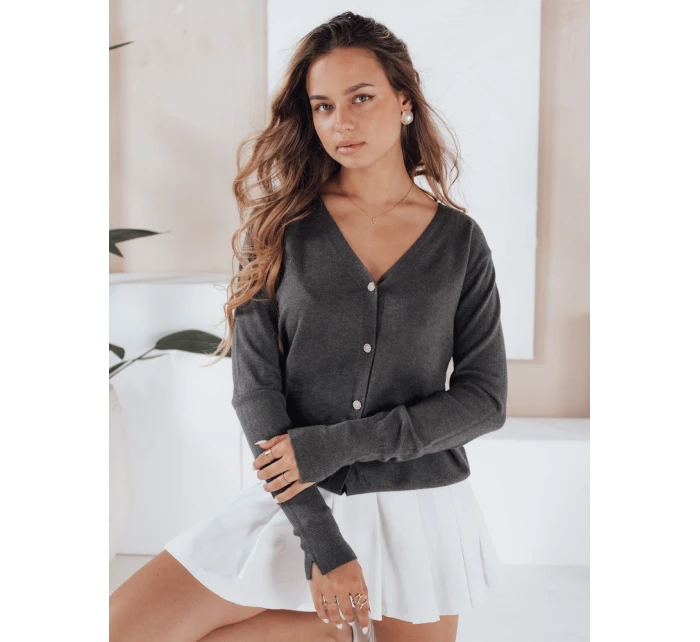 Dámský svetr tmavě šedý Dstreet model 21990963 - FashionStreet