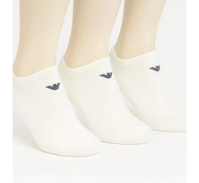 Emporio Armani Calza ponožky bavlnené biele pohodlné 3-pack Emporio Armani Calza ponožky bavlnené biele pohodlné 3-pack