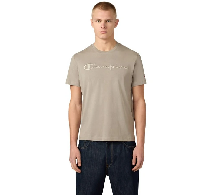 Pánské tričko SS Tee beige  pánské model 22119613 - CHAMPION