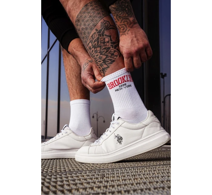 Pánské ponožky model 21780668 bílé - Milena