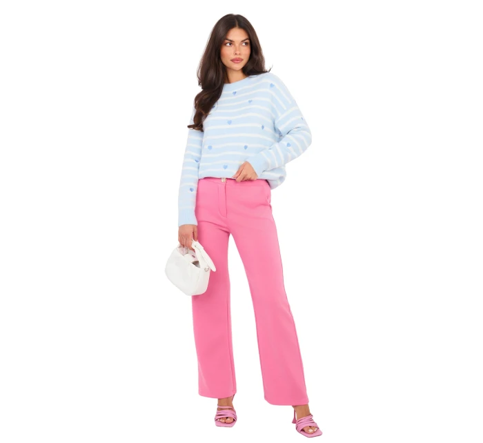 Spodnie IT SP model 21910988 ciemny różowy - FPrice Spodnie IT SP model 21910988 ciemny różowy - FPrice