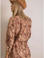 Šaty LK SK 508143.72P svetlohnedé