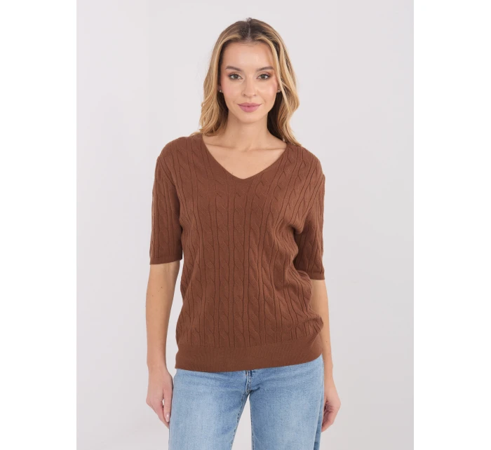 Jumper PM SW B 615.18 svetlohnedý