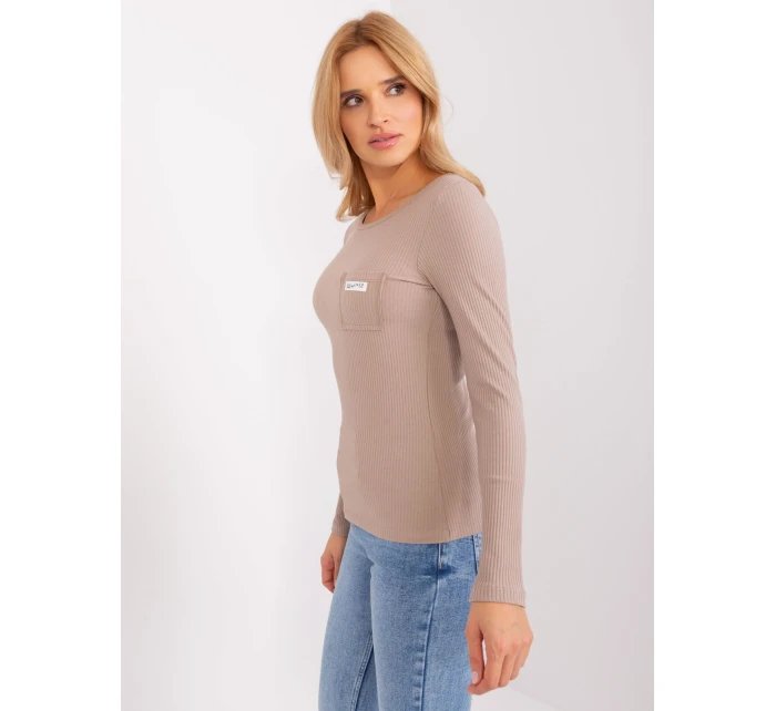 Bluzka RV BZ model 19069371 ciemny bezowy - FPrice