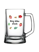 Personalizovaný pohár na pivo s letným mixom